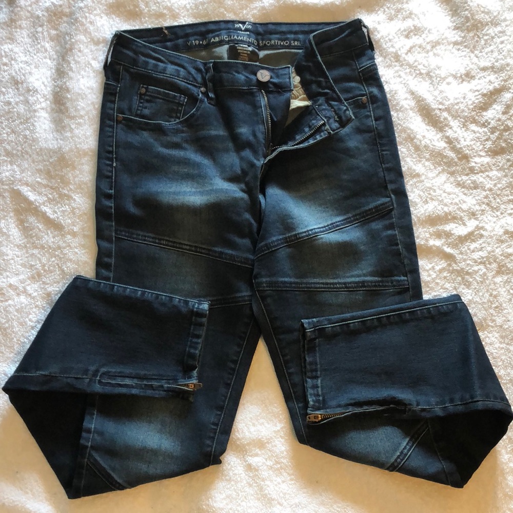 V1969 new without tag motto jeans with zipper ankle